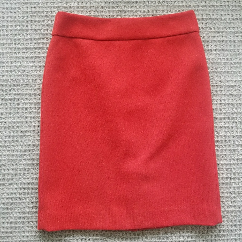 J.Crew 100% wool pencil skirt